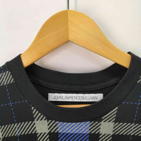 ジョンローレンスサリバン JOHN LAWRENCE SULLIVAN チェック切替 半袖 クルーネック Tシャツ メンズ JPN:S