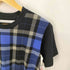 ジョンローレンスサリバン JOHN LAWRENCE SULLIVAN チェック切替 半袖 クルーネック Tシャツ メンズ JPN:S