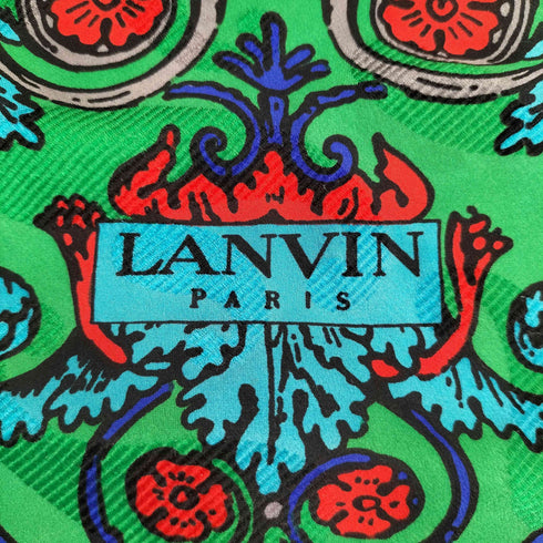 ランバン パリ LANVIN PARIS 花柄 大判スカーフ メンズ