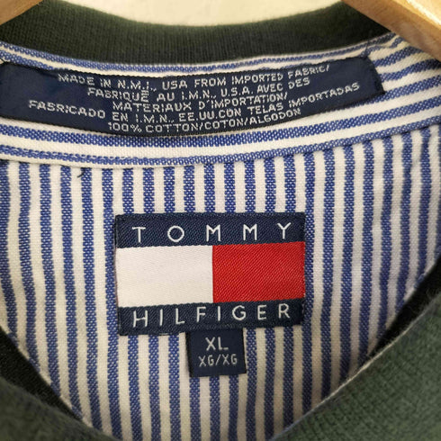トミーヒルフィガー TOMMY HILFIGER ロゴ刺繍 半袖 ポロシャツ メンズ import:XL