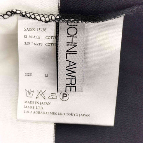 ジョンローレンスサリバン JOHN LAWRENCE SULLIVAN ボーダーハイネックTシャツ メンズ JPN:M