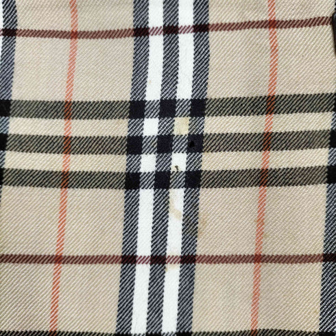 バーバリーブルーレーベル BURBERRY BLUE LABEL ノヴァチェックウールラップスカート レディース 38