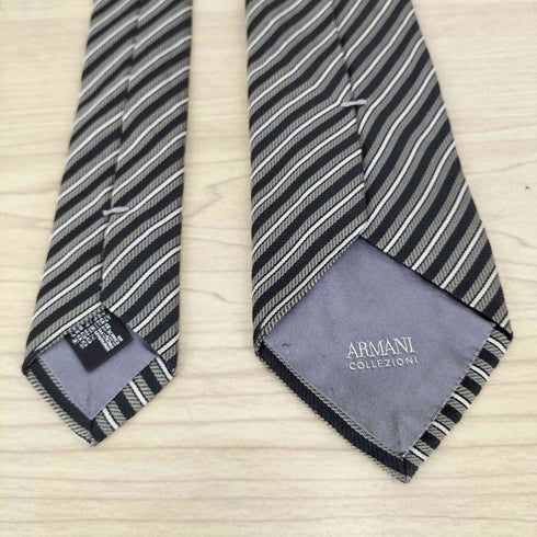 アルマーニコレツィオーニ ARMANI COLLEZIONI レジメンタルストライプ ナロータイ メンズ