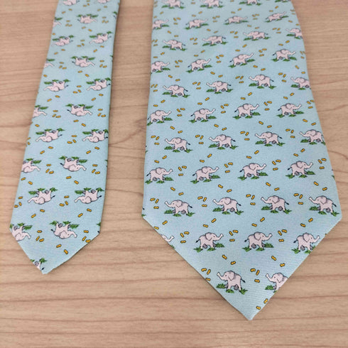ブルックスブラザーズ BROOKS BROTHERS 像柄 シルクネクタイ メンズ