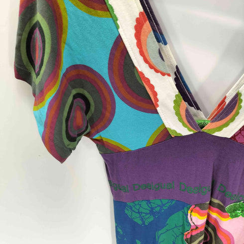 デシグアル Desigual 総柄 ワンピース レディース import:S