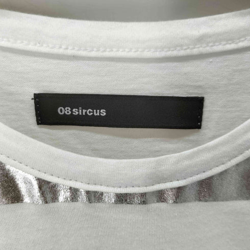 ゼロエイトサーカス 08sircus silver foil border T メンズ JPN:5