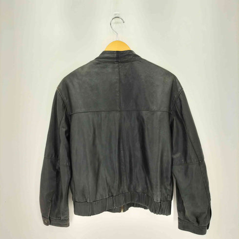 VERA PELLE ウエストリブ ジップアップ シングルライダース ジャケット レディース 46