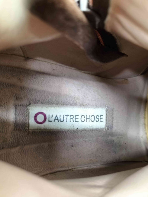 ロートルショーズ Lautre chose ファー スウェードブーツ レディース EUR:38