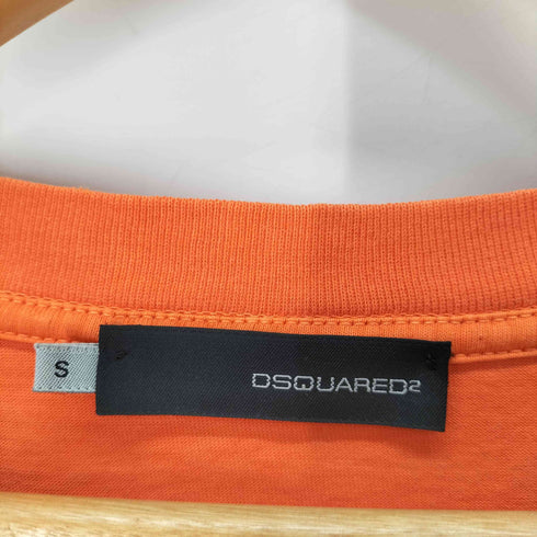 ディースクエアード DSQUARED2 ロゴプリント VネックTシャツ メンズ JPN:S