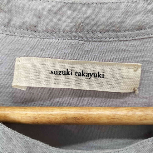 スズキタカユキ suzuki takayuki 半袖ヘンリーネックTシャツ メンズ