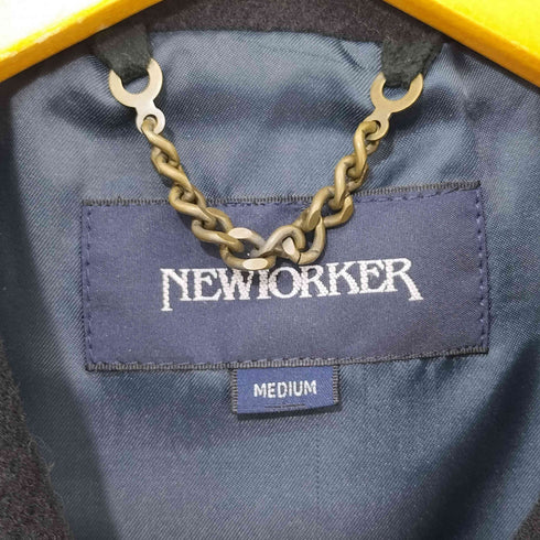 ニューヨーカー NEWYORKER ダブルブレスト ウールチェスターコート メンズ MEDIUM