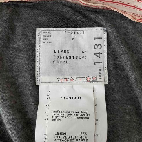サカイ Sacai フェイクレイヤードカットソー レディース JPN:2