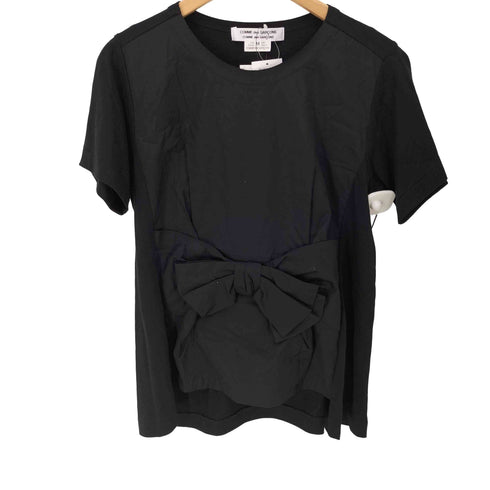 コムデギャルソンコムデギャルソン COMME des GARCONS COMME des GARCONS 17SS 異素材切替 リボンデザイン S/S クルーネック カットソー メンズ JPN:M