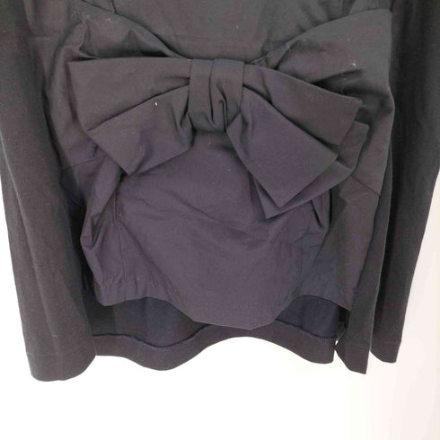 コムデギャルソンコムデギャルソン COMME des GARCONS COMME des GARCONS 17SS 異素材切替 リボンデザイン S/S クルーネック カットソー メンズ JPN:M