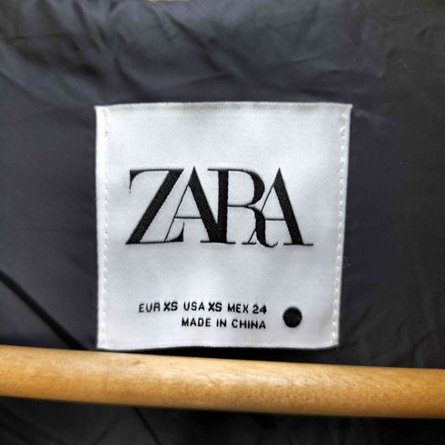 ザラ ZARA フェイクレザー 中綿ベスト レディース import:XS