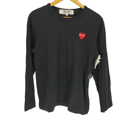 プレイコムデギャルソン PLAY COMME des GARCONS AD2021 ハートワッペン L/S クルーネック Tシャツ メンズ JPN:M