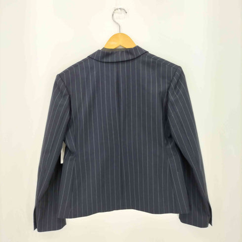HARRISONS OF EDINBURGH ピンストライプ シングルテーラードジャケット レディース