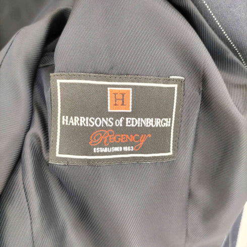 HARRISONS OF EDINBURGH ピンストライプ シングルテーラードジャケット レディース