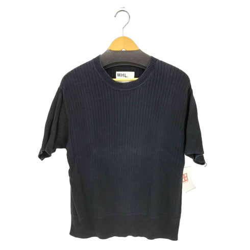 エムエイチエル MHL. リネン混 コットンニット クルーネック半袖Tシャツ カットソー レディース 2