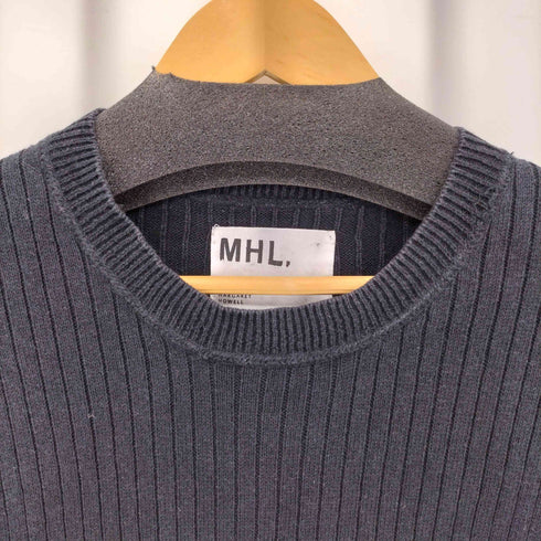 エムエイチエル MHL. リネン混 コットンニット クルーネック半袖Tシャツ カットソー レディース 2