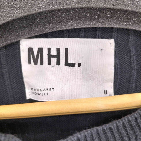 エムエイチエル MHL. リネン混 コットンニット クルーネック半袖Tシャツ カットソー レディース 2