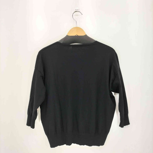 ユナイテッドアローズグリーンレーベルリラクシング UNITED ARROWS green label relaxing KC カタアゼx天竺 Vネック ニット レディース