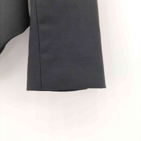 ヘルムートラング HELMUT LANG USA製 カットアウトデザイン ノーカラー 逆燕尾 テーラードジャケット レディース 0