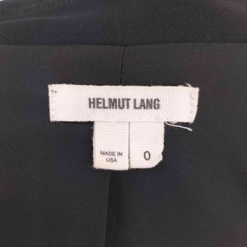 ヘルムートラング HELMUT LANG USA製 カットアウトデザイン ノーカラー 逆燕尾 テーラードジャケット レディース 0