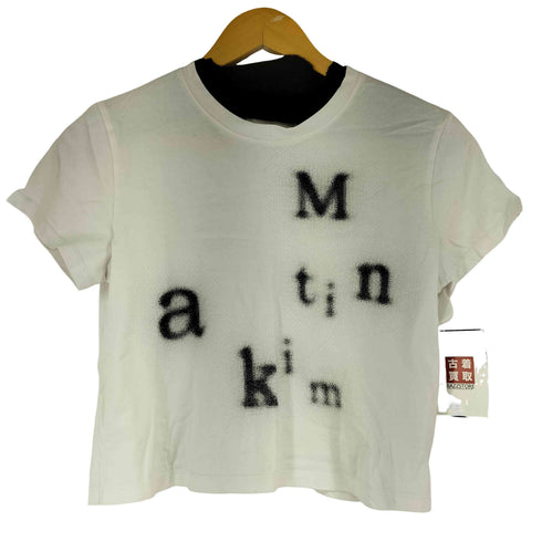 MARTIN KIM BLURRED LOGO CROP TOP レディース import:S