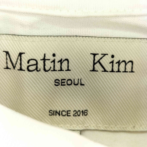 MARTIN KIM BLURRED LOGO CROP TOP レディース import:S