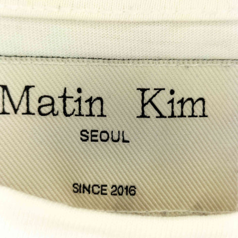 MARTIN KIM LOGO CUTTED CROP TOP レディース import:S
