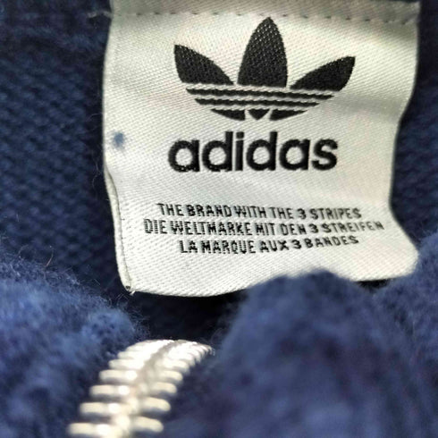 アディダスオリジナルス adidas Originals Knit half-zip dark blue レディース import:M