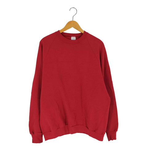 ジャージーズ JERZEES 90S USA製 無地 ラグランスウェット メンズ import:XXL