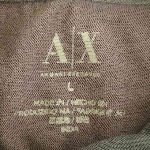 アルマーニエクスチェンジ ARMANI EXCHANGE マルチカラー 比翼シャツ メンズ import:L