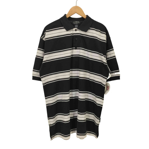 キャルトップ CALTOP ボーダー柄 鹿の子ポロシャツ メンズ JPN:M