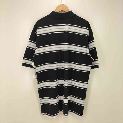 キャルトップ CALTOP ボーダー柄 鹿の子ポロシャツ メンズ JPN:M