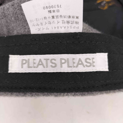 プリーツプリーズイッセイミヤケ PLEATS PLEASE ISSEY MIYAKE ヒューマン刺繍 ウールキャップ メンズ