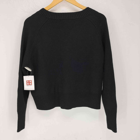 タラジャーモン TARA JARMON Pull Promesse Noir en laine 金釦 Vネックニット レディース