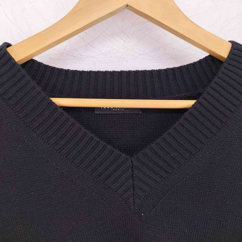 タラジャーモン TARA JARMON Pull Promesse Noir en laine 金釦 Vネックニット レディース