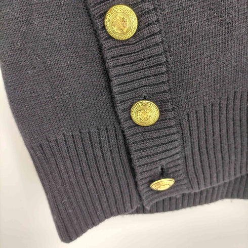 タラジャーモン TARA JARMON Pull Promesse Noir en laine 金釦 Vネックニット レディース