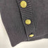 タラジャーモン TARA JARMON Pull Promesse Noir en laine 金釦 Vネックニット レディース