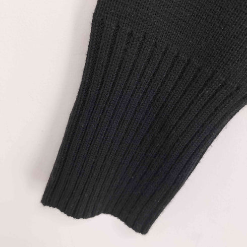 タラジャーモン TARA JARMON Pull Promesse Noir en laine 金釦 Vネックニット レディース