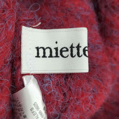 ミエット miette フロントビットメランジニットカーディガン レディース FREE