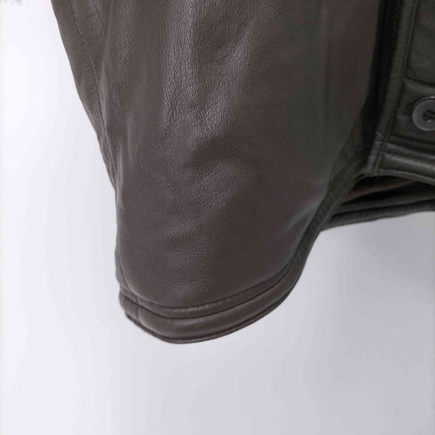 GIANNI MARIOLANO 裏地ボア リアルレザーフーディージャケット メンズ JPN:L