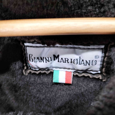 GIANNI MARIOLANO 裏地ボア リアルレザーフーディージャケット メンズ JPN:L