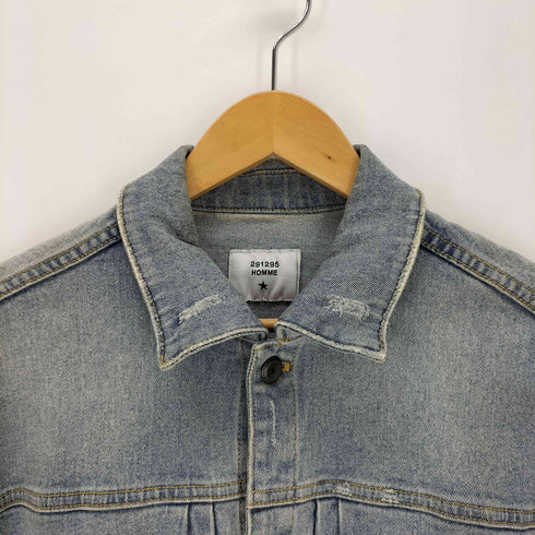 ニーキューイチニーキューゴーオム 291295=HOMME ダメージ加工 デニムジャケット メンズ 3