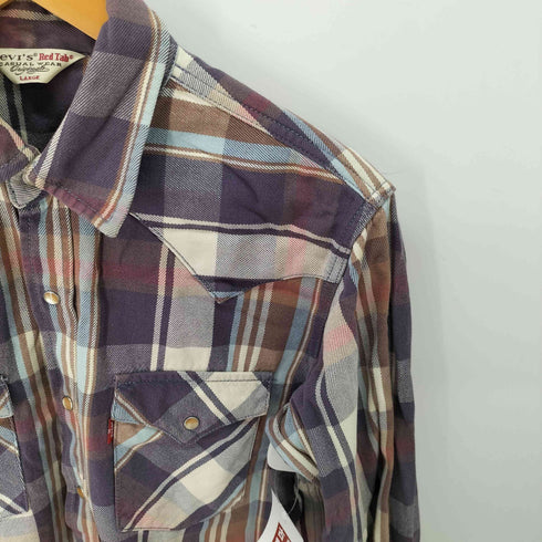 リーバイスレッド Levis RED チェック柄 ウエスタンシャツ メンズ JPN:L