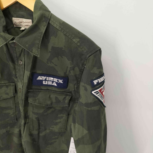 アヴィレックス AVIREX LS PATCHED SHIRT メンズ JPN:L
