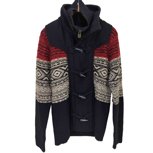 デシグアル Desigual 総柄 トグル ニットカーディガン レディース import:M