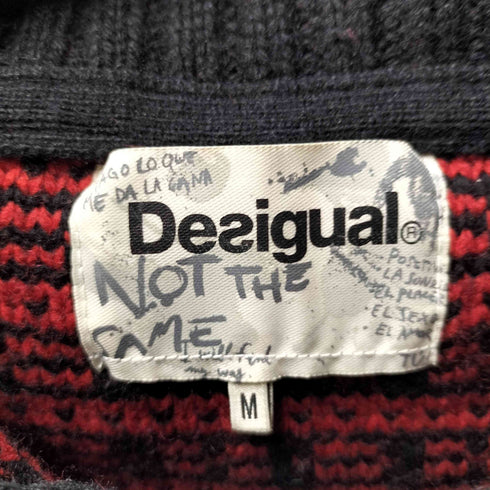 デシグアル Desigual 総柄 トグル ニットカーディガン レディース import:M